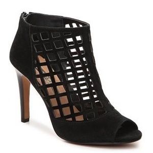 Audrey Brooke peep toe bootie